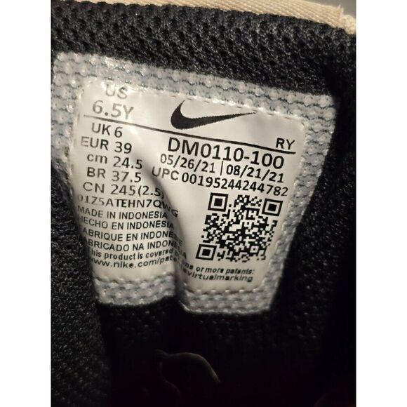 Nike Boys Court Borough Low 2 SE DM0110-100 "White Very Berry" Casual Shoes 6.5Y - Picture 8 of 8